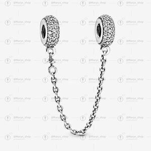 Pandora Sparkling Pavé Safety Chain Charm